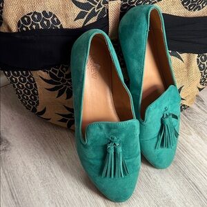 J. Crew Women's Teal Tassel Loafers